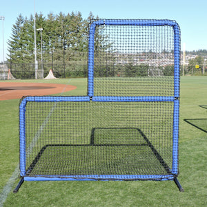 The Protector Blue Series 7'x7' Padded L-Screen By JUGS-Baseball & Softball Equipment-JUGS-Unique Sports