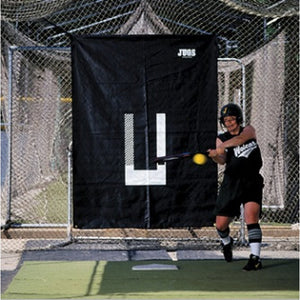 Batting Cage Backdrop With Pitcher's Trainer By JUGS