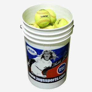 Leatherlast Regulation Size And Weight Softballs By JUGS-Baseball & Softball Equipment-JUGS-Bucket (2 Dozen)-Unique Sports